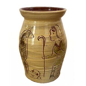 SJ Pottery Redware Vase